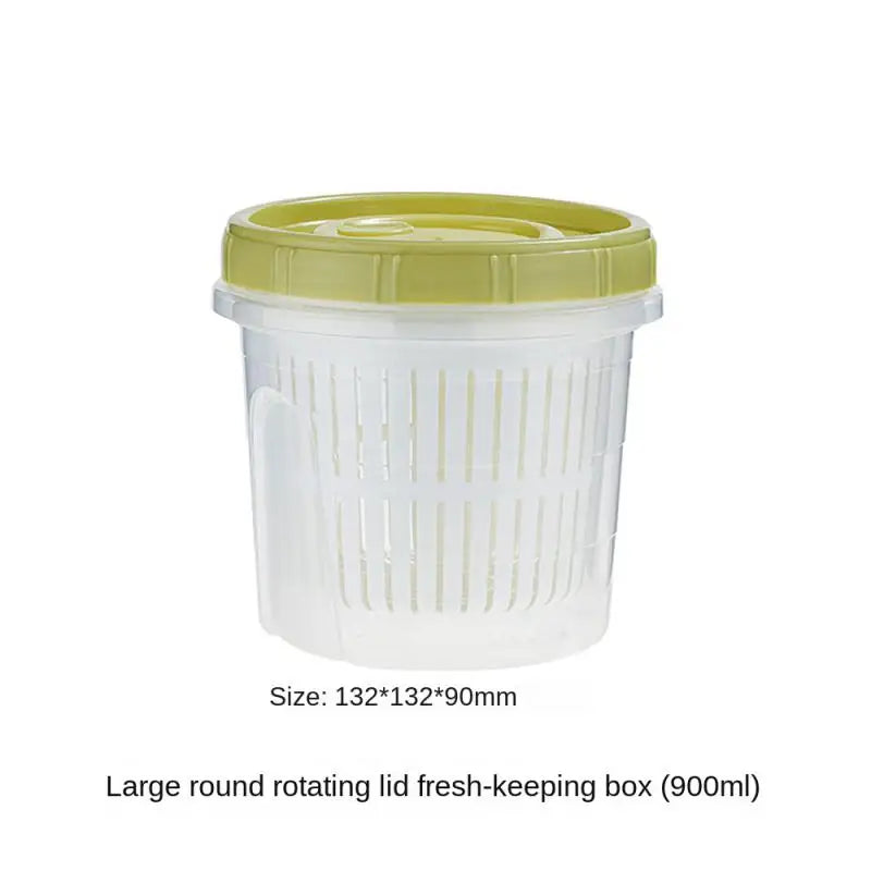 Caixa de armazenamento de geladeira cozinha alimentos vegetais frutas caixa de armazenamento cesta de drenagem recipientes de armazenamento organizador de geladeira caixa de armazenamento