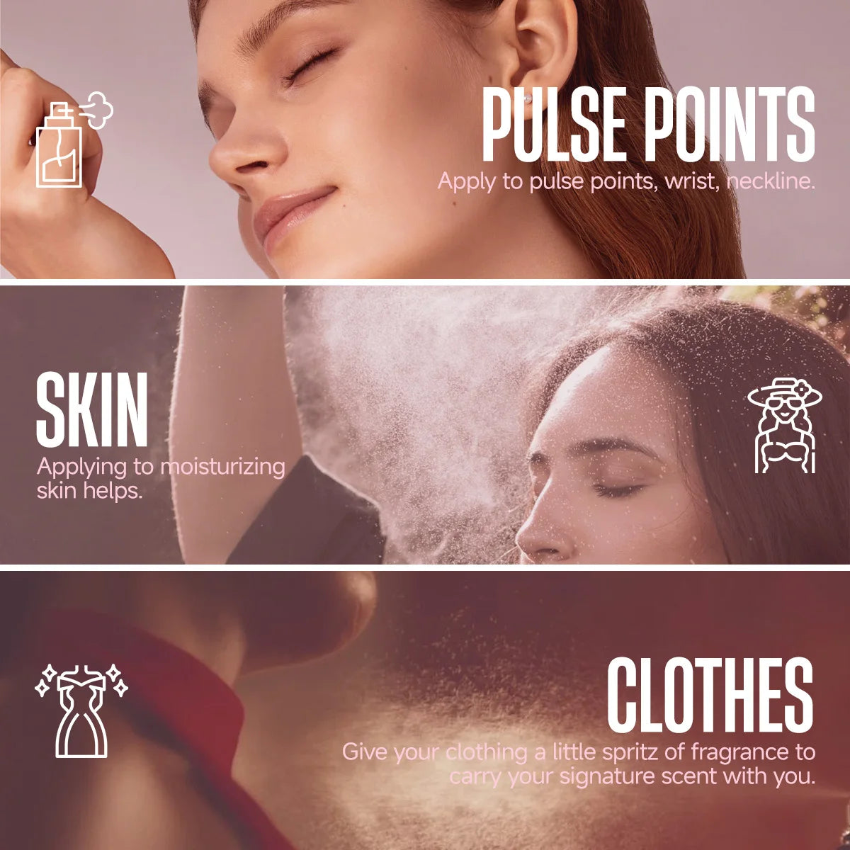 Body Splash Sprays de fragrância corporal, com uma variedade de opções, oferecem um aroma encantador e duradouro para mantê-lo(a) em um bom humor o dia todo.