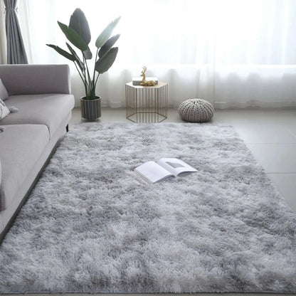 Tapete de Veludo Luxuoso VIKAMA, Macio e Antiderrapante, Tapete de Pelúcia para Quarto e Sala de Estar, Decoração Aconchegante para o Lar