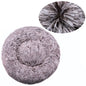 Cama redonda para animais de estimação, 40-90cm, 6 tamanhos, cama grande para cães, super macia, casa de pelúcia para cães médios, inverno, quente, dormir