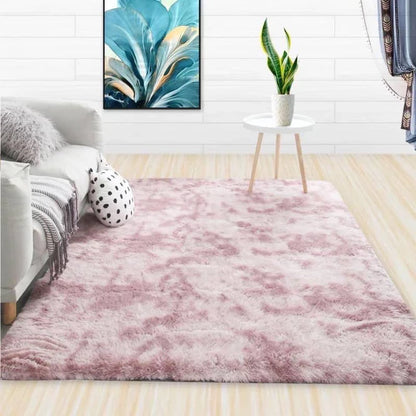 Tapete de Veludo Luxuoso VIKAMA, Macio e Antiderrapante, Tapete de Pelúcia para Quarto e Sala de Estar, Decoração Aconchegante para o Lar