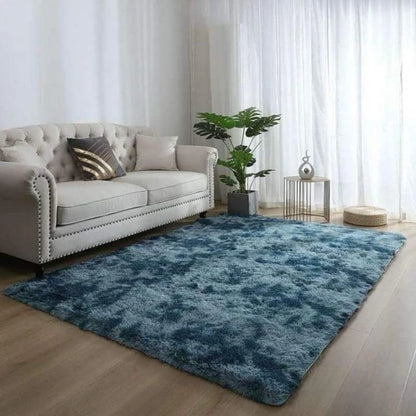 Tapete de Veludo Luxuoso VIKAMA, Macio e Antiderrapante, Tapete de Pelúcia para Quarto e Sala de Estar, Decoração Aconchegante para o Lar
