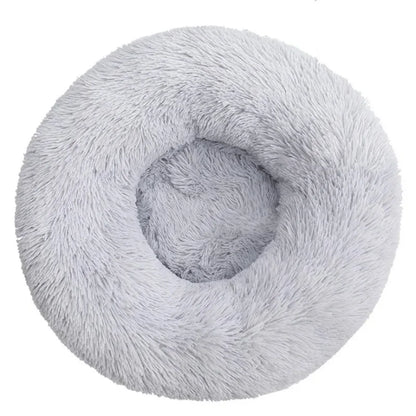 Cama redonda para animais de estimação, 40-90cm, 6 tamanhos, cama grande para cães, super macia, casa de pelúcia para cães médios, inverno, quente, dormir