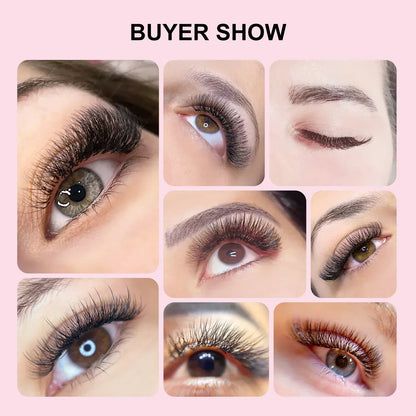 Kit Extensão Cílios ARISON YY W Shape Eyelashes, Premade Volume, Fino, Macio, Fino, Facilmente Enxertando Extensão, Brasileiro, Cilios W3D, W4D,W5D