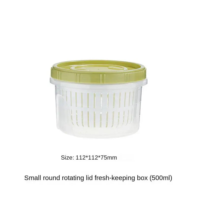 Caixa de armazenamento de geladeira cozinha alimentos vegetais frutas caixa de armazenamento cesta de drenagem recipientes de armazenamento organizador de geladeira caixa de armazenamento