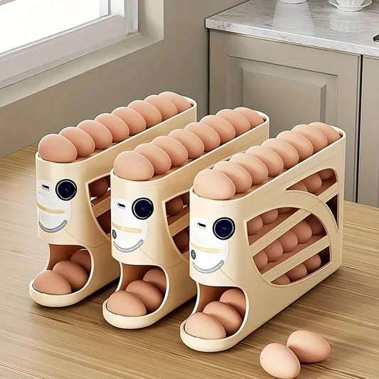 Recipiente de armazenamento de ovos de 3 camadas para geladeira contém 24 ovos organizador rack grande capacidade cozinha & geladeira caixa de armazenamento