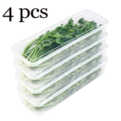 Caixas organizadoras para geladeira, vegetais, frutas, conservação de alimentos frescos, transparente, caixa de armazenamento selada