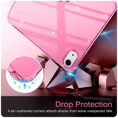 Capa glittler iPad 11th 10th 9th 8th Generation Air Mini Pro 8.3 9.7 10.2 10.9 11 Shimmering Glittering Soft Silicone Case Airbag Shell