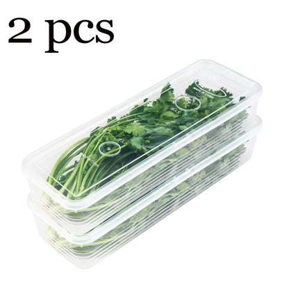 Caixas organizadoras para geladeira, vegetais, frutas, conservação de alimentos frescos, transparente, caixa de armazenamento selada