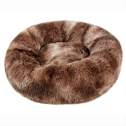 Cama redonda para animais de estimação, 40-90cm, 6 tamanhos, cama grande para cães, super macia, casa de pelúcia para cães médios, inverno, quente, dormir