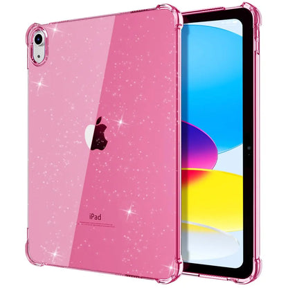 Capa glittler iPad 11th 10th 9th 8th Generation Air Mini Pro 8.3 9.7 10.2 10.9 11 Shimmering Glittering Soft Silicone Case Airbag Shell