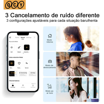Fone  Bluetooth elimina ruído