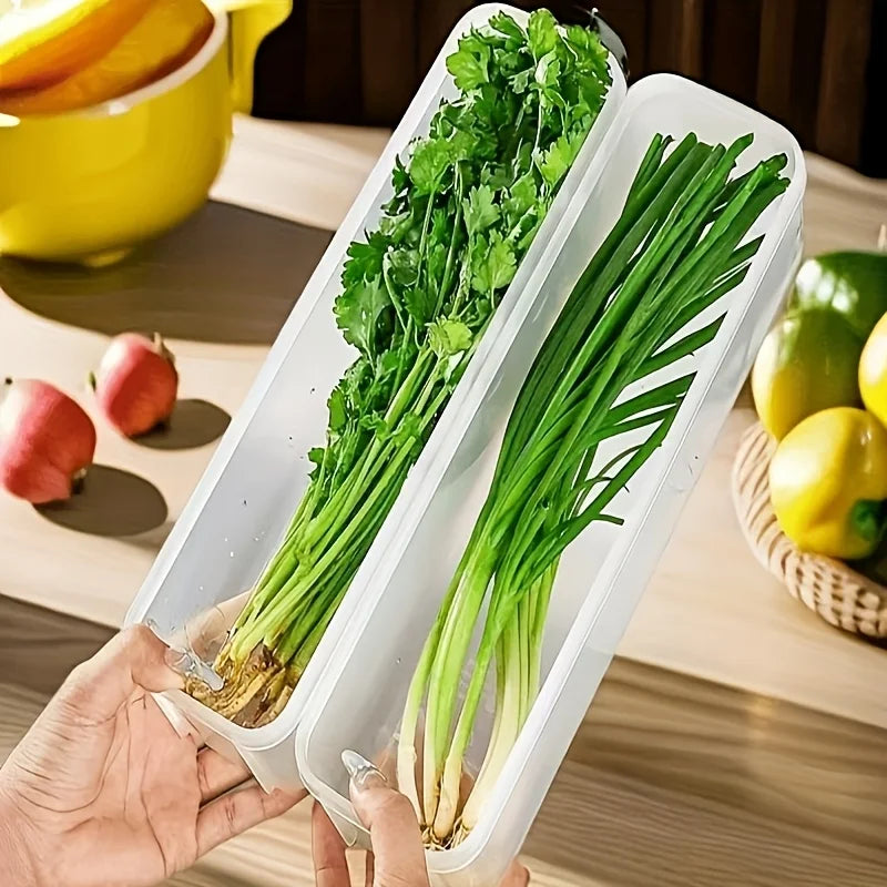 Caixas organizadoras para geladeira, vegetais, frutas, conservação de alimentos frescos, transparente, caixa de armazenamento selada