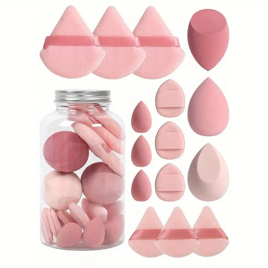 Esponja de maquiagem cosméticos puff 12/15Pcs Foundation Sponges Blender Beauty Egg Powder Puffs Women Make Up Accessories Makeup Tools