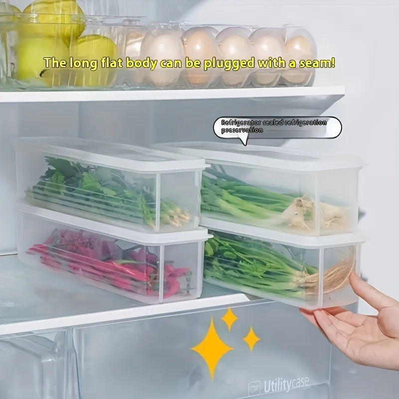 Caixas organizadoras para geladeira, vegetais, frutas, conservação de alimentos frescos, transparente, caixa de armazenamento selada
